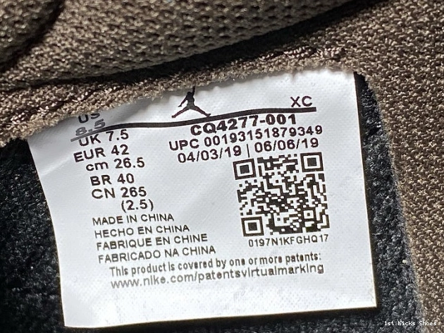 1st Kicks Shoes x Jordan Dark Travis CQ4277-001 Mocha Air SP Scott 1 Low OG 0806